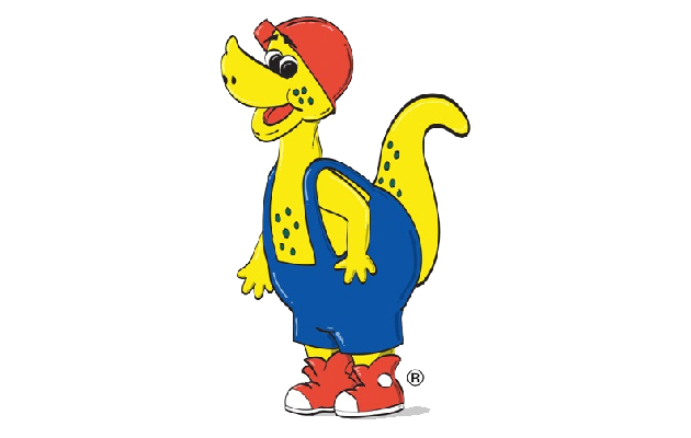 Cartoon of Sniffy the Sniffasaurus